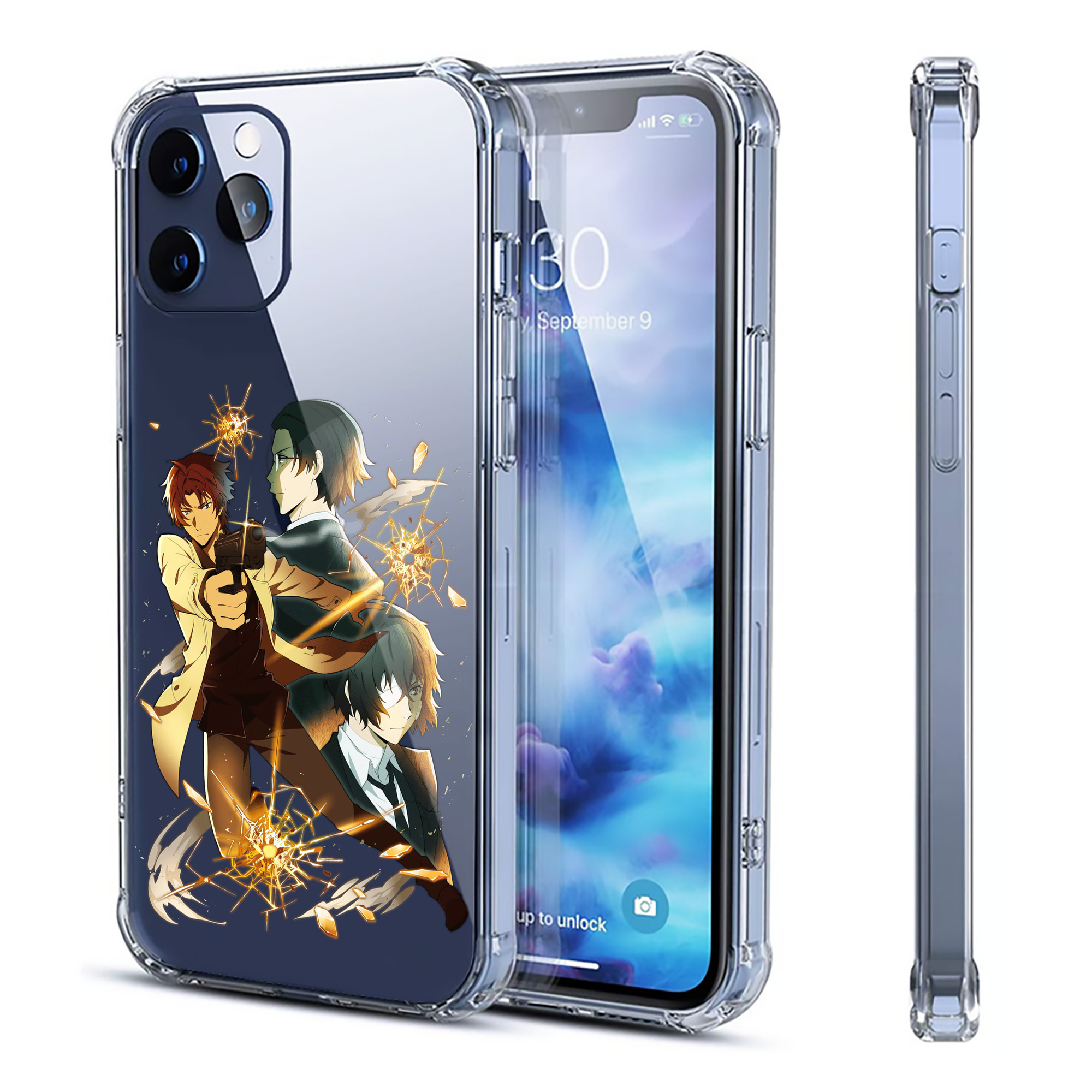 （画像用） 文豪ストレイドッグス Bungo Stray Dogs 【iPhone 12シリーズ対応】透明スマホケース（クリアソフトケース）